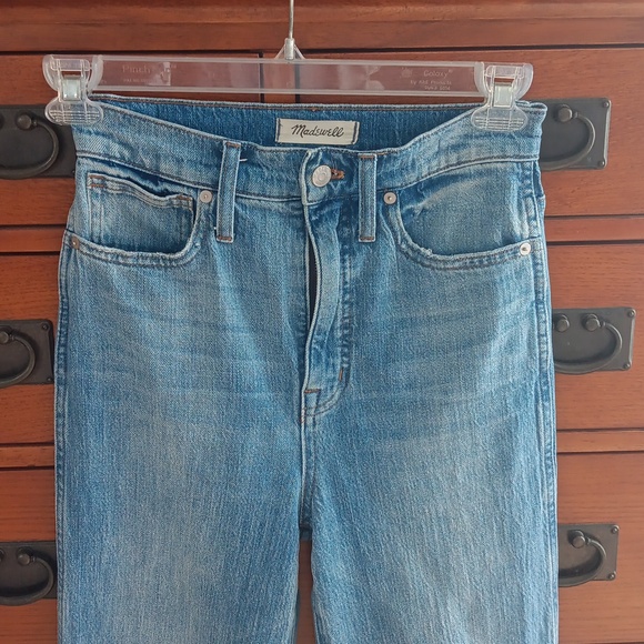 Madewell Blue Straight Leg Jeans - Picture 3 of 11